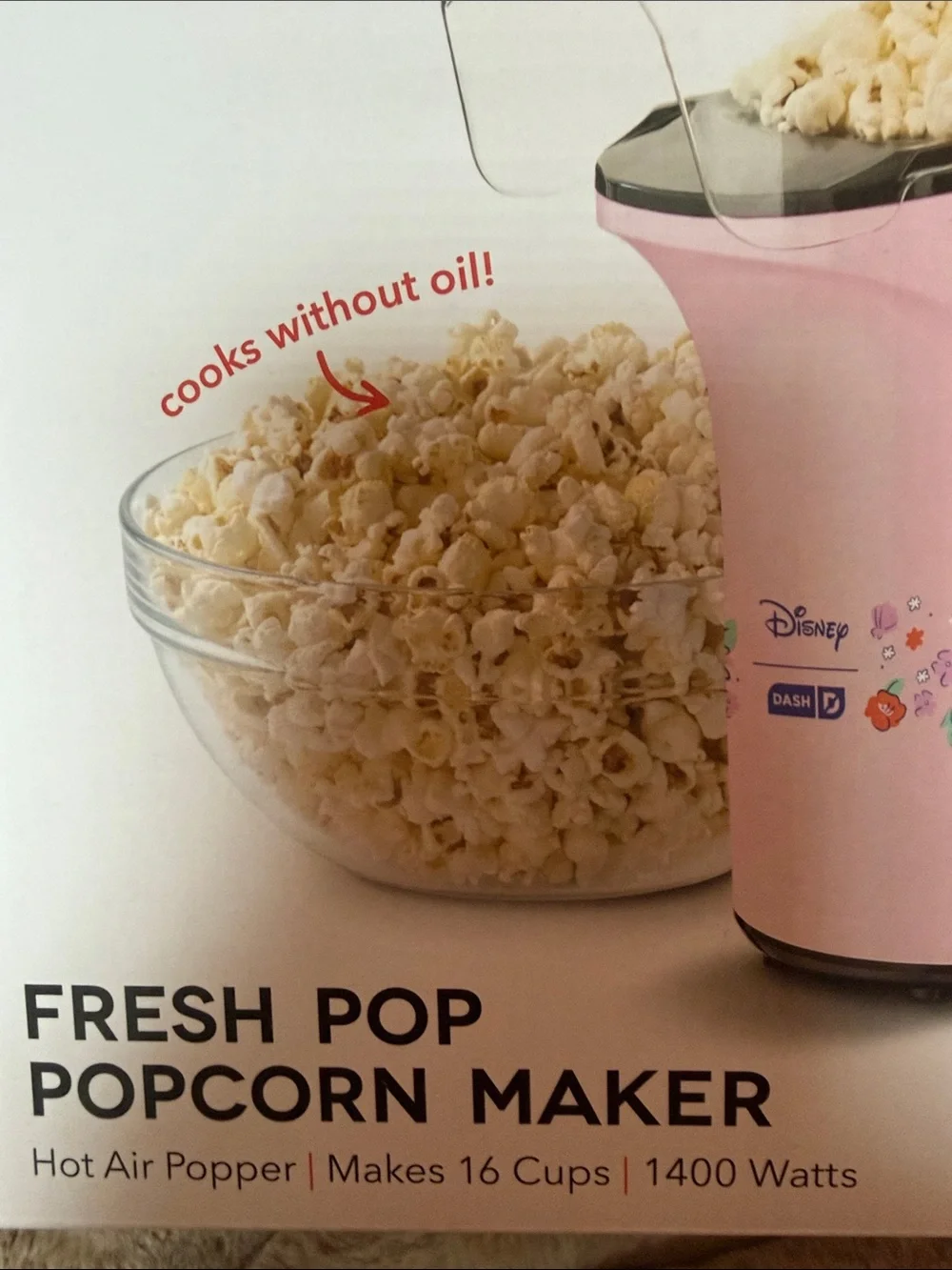 Disney Princess Pink Fresh Pop Popcorn Maker